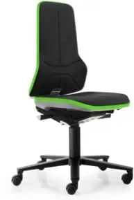 bimos Neon mit Rollen Supertec Flexband grün Sitz 450-620 mm Synchrontechnik