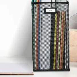 Relaxdays Stehsammler Metall, schwarz