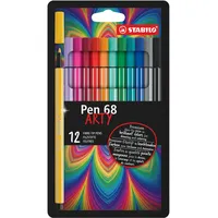 Stabilo Pen 68 ARTY - 12er Pack - mit 12 verschiedenen Farben