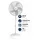 Opviq Kumtel Standventilator 40,5 cm Weiß
