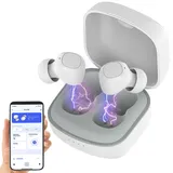 Auviso In-Ear-Stereo-Headset, Bluetooth 5, Ladebox, 18 Std. Spielzeit, App