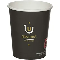 VEPATIM 100x Kaffeebecher CoffeeToGo Pappbecher Design GOURMET Fresh Coffee 100ml