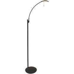 Stehleuchte Standlampe dimmbar schwarz LED Wohnzimmerleuchte verstellbar H 118cm