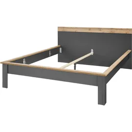 OTTO home Schlafzimmer-Set Westminster, Bett Liegefläche 180/200cm und 2 Nachtkommoden grau