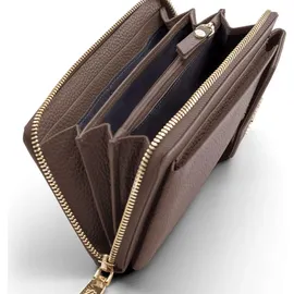 lazarotti Geldbörse Damen Bologna Leather Zip Around Wallet taupe