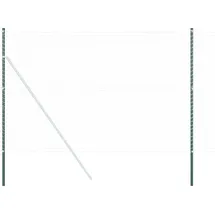 vidaXL Zaunpfosten 100 x 900 cm Grün/Stahl