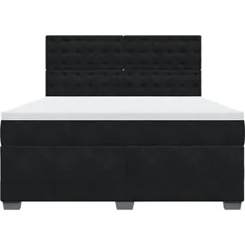 vidaXL Boxspringbett 180 x 200 cm Schwarz