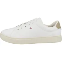 Tommy Hilfiger Damen Cupsole Sneaker Essential Court Schuhe, Weiß (White/Merino), 36