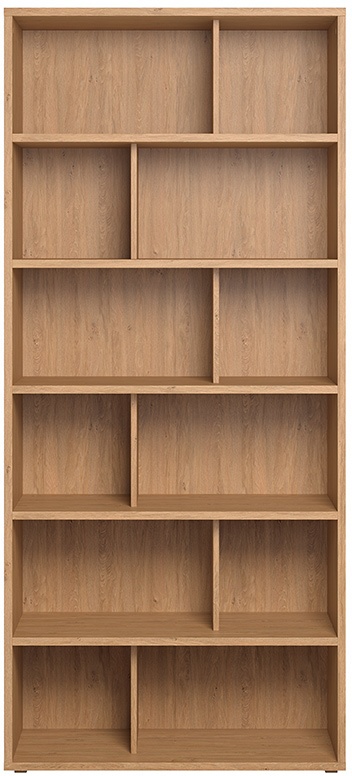 Bibliothèque design finition bois clair chêne L92 cm EPURE