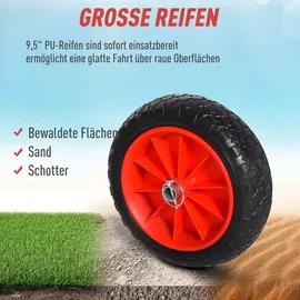 Homcom Kanuwagen Silber