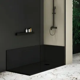 MIRLO Duschrückwand Nexo schwarz 90x180cm