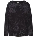 LASCANA Sweatshirt Damen schwarz-gemustert Gr.40/42