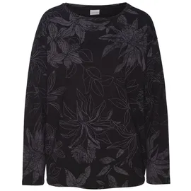 LASCANA Sweatshirt Damen schwarz-gemustert Gr.40/42