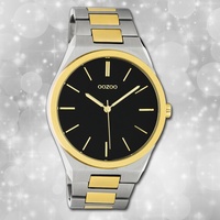 Oozoo Unisexuhr Timepieces C10522 silber gold Edelstahlarmband Analo UOC10522