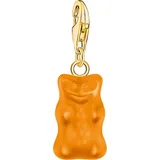 THOMAS SABO Charm-Einhänger THOMAS SABO x HARIBO Schmuck: Charm, mit Kristallglas gelb|goldfarben|orange