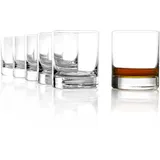 Stölzle Lausitz Whiskygläser D.O.F. New York Bar 6er-Set 420 ml – Hochwertige Tumbler in elegantem Design – Whisky Gläser aus bleifreiem Kristallglas – Spülmaschinen- & stoßfest, Made in Germany