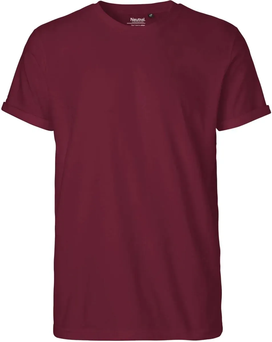 Neutral Herren Bio T-Shirt mit Rollärmel O60012