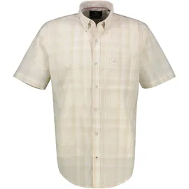 Lerros Kariertes Kurzarmhemd Weiß 6XL
