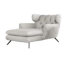 KAWOLA Longseat CHARME Polyester 130 x 95 x 160 cm Grau gepolstert, ergonomisch
