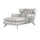 KAWOLA Longseat CHARME Polyester 130 x 95 x 160 cm Grau gepolstert, ergonomisch