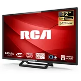 RCA 32 Zoll (80cm) TV Fernseher LED HD Ready Triple Tuner(DVB-T/T2-C-S/S2) HDMI*2 USB-Media Player CI/CI+ Hotelmodus RBH4C(2023)