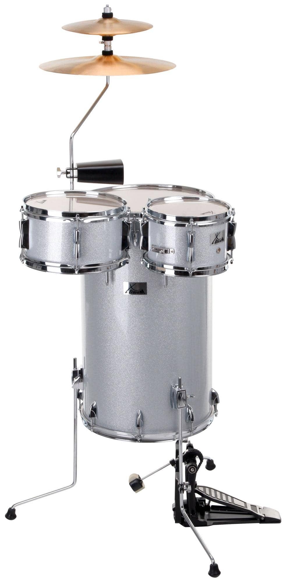 XDrum Club SP Percussion Kit Silver Sparkle