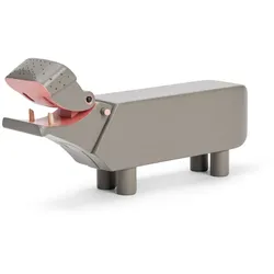 Kay Bojesen - Holz-Flusspferd, H 6 cm Buche grau