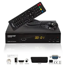 Premium X PremiumX HD 521 B FTA Digital SAT TV-Receiver DVB-S2 HDMI SCART USB 12V externe Netzteil