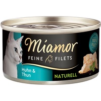 Miamor Feine Filets Naturelle Huhn & Thunfisch Katzenfutter nass