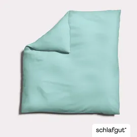 schlafgut Knitted Jersey Petrol 135 x 200 cm + 80 x 80 cm