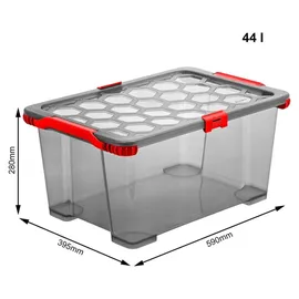 Rotho Aufbewahrungsbox Evo Total 59 x 39,5 x 28 cm 1-tlg. rot
