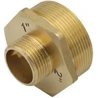 GENERAL FITTINGS - Messing Reduziernippel 1' auf 2 Zoll