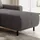 m-punkt Eckcouch Cord 2-Sitzer Grau