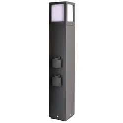 Facado Socket Energieverteiler IP54 Dunkelgrau