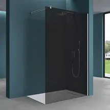 mai & mai Walk-In Duschwand für Dusche Duschabtrennung 80x200cm Dusche ESG-Sicherheitsglas 10mm NANO Glas BRAM1 Bremen2VG