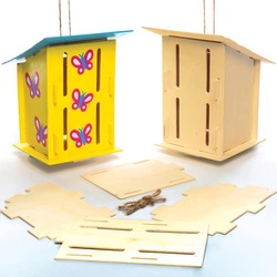 Holzhaus für Schmetterlinge (pro Set 2) Basteln mit Holz