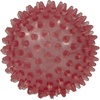 Igelball 9cm rot-transparent