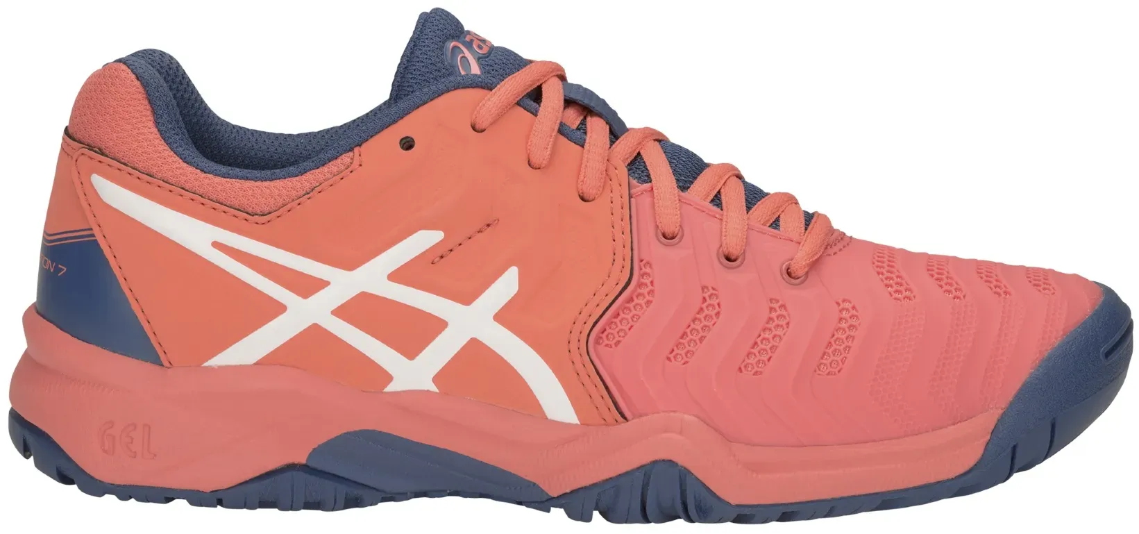Asics Tennisschuhe Gel Resolution 7 Allcourt papayarot Mädchen