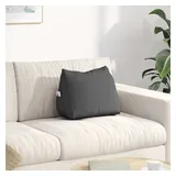 vidaXL Rückenkissen 45 x 20 x 35 cm Dunkelgrau