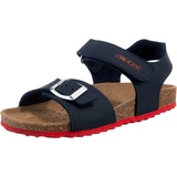 GEOX Jungen J Ghita Boy B Sandalen, Navy Red, 29 EU - 29 EU