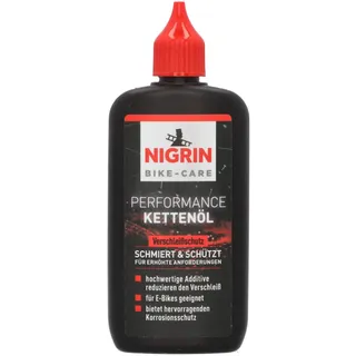 Nigrin BIKE-CARE e-bike 100 ml Flasche, Fahrradkettenöl, verringert Reibung, macht Fahrradketten leichtläufig