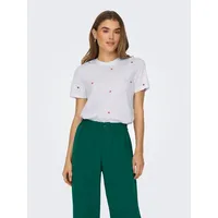 Only Kurzarmshirt ONLKETTY LIFE S/S O-NECK TOP JRS NOOS weiß S (36)