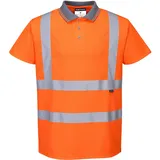 PORTWEST RT22 Hi-Vis S/S Polo, 5xl - Orange