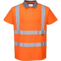 PORTWEST RT22 Hi-Vis S/S Polo, 5xl - Orange