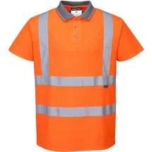 PORTWEST RT22 Hi-Vis S/S Polo, 5xl - Orange