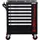 BGS Werkstattwagen Kunststoff/Metall 79,51x96,97x45,5 cm Rot/Schwarz leer