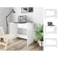 VidaXL Schreibtisch Weiß 100x50x76 cm Holzwerkstoff