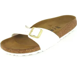 Birkenstock Madrid Birko-Flor Lack schmal patent white 41