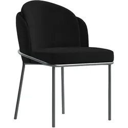 Penelope | Hotel Stuhl | Leder | Schwarz