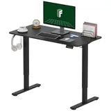 FLEXISPOT Schreibtisch Elektrisch höhenverstellbarer Schreibtisch, Sitz-Steh-Tisch (Ergonomischer Steh-Sitz Computertisch mit Memory-Funktion), 120/140/160/180/200 cm schwarz 120 cm x 60 cm